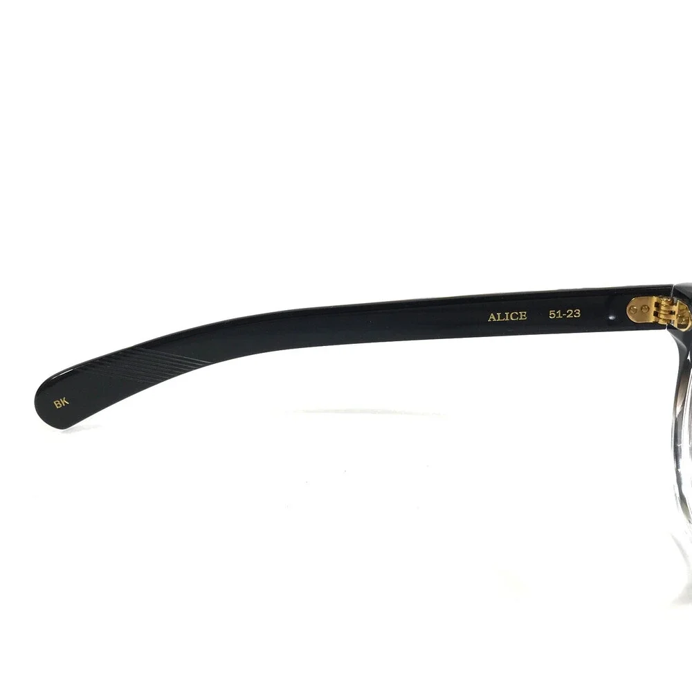 Alfred Kerbs Eyeglasses Frames ALICE BK Black Gradient Round Full Rim 51-23-150